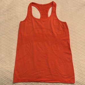 Lululemon Size 8 Coral Swiftly Tech Racerback Tank Top